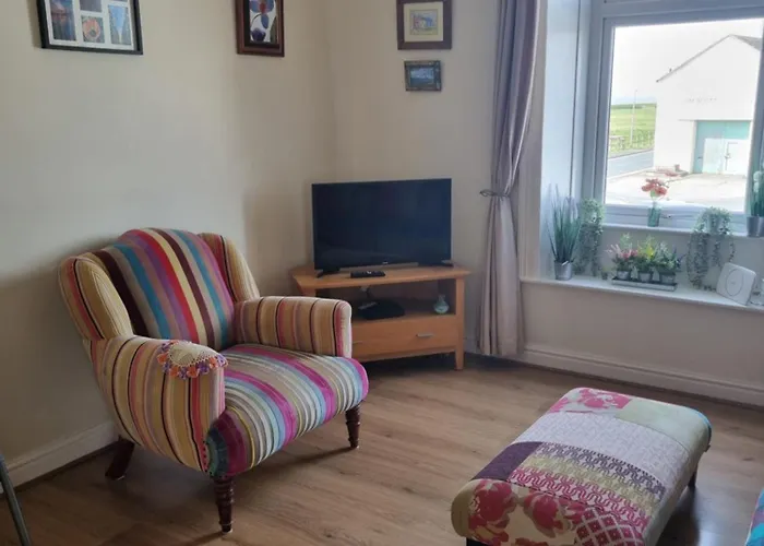 West View In Seaside Village Of Cumbria